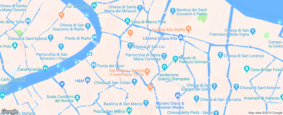 Отель Da Bruno на карте Италии