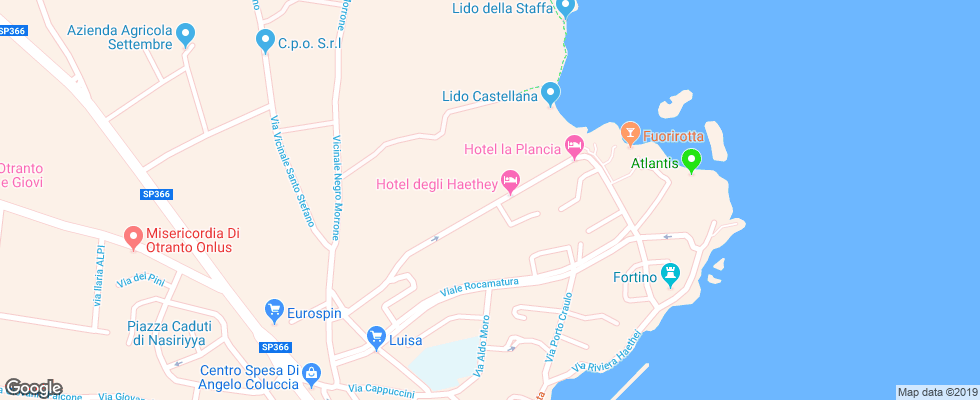 Отель Degli Haethey на карте Италии