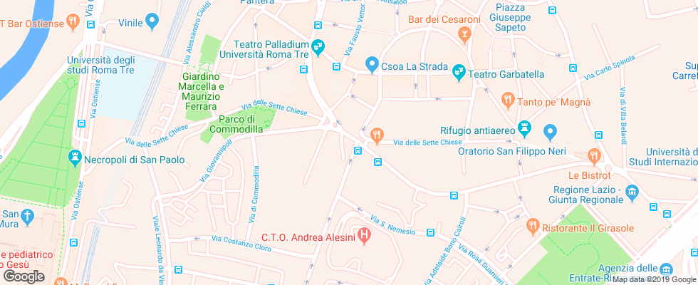 Отель Derby Rome на карте Италии