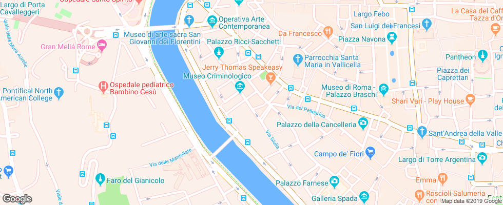 Отель Dom Hotel на карте Италии