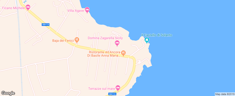 Отель Domina Home Zagarella на карте Италии
