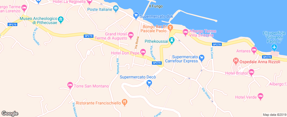 Отель Don Pepe Terme на карте Италии