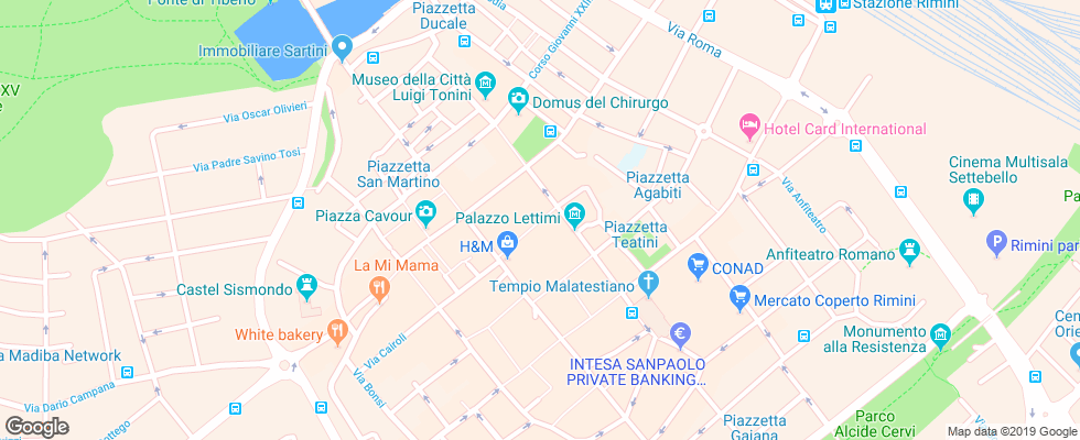Отель Duomo на карте Италии