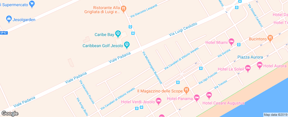 Отель Eddy на карте Италии