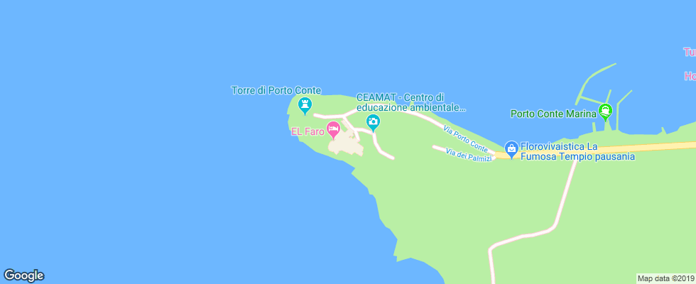 Отель El Faro на карте Италии