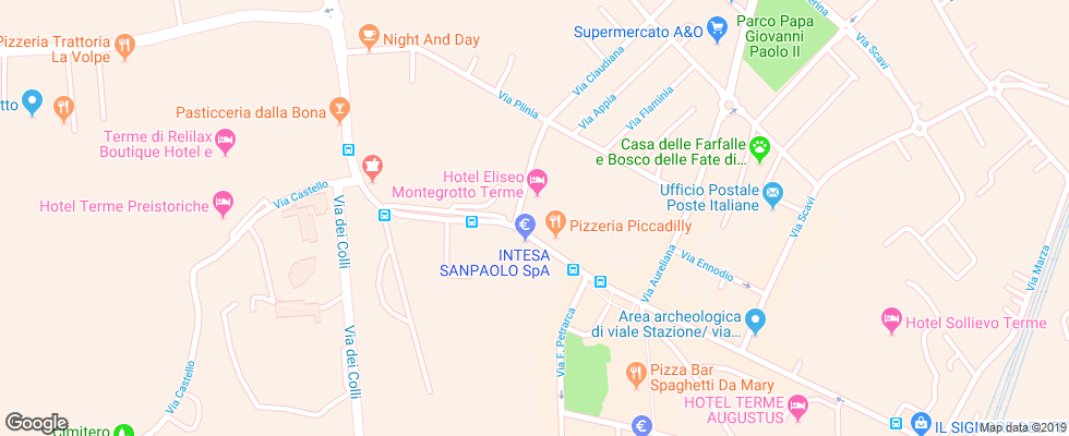 Отель Eliseo Terme на карте Италии