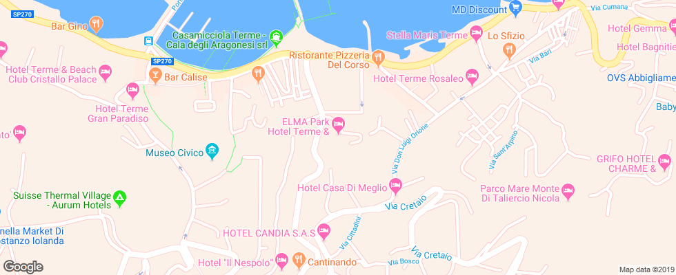Отель Elma Park Terme на карте Италии