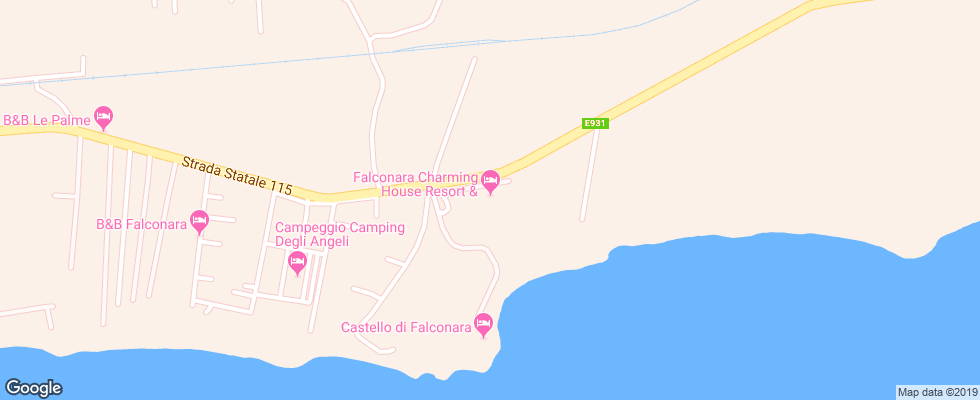 Отель Falconara Charming House & Resort на карте Италии