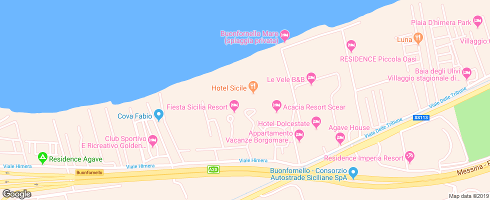 Отель Fiesta Garden Beach на карте Италии