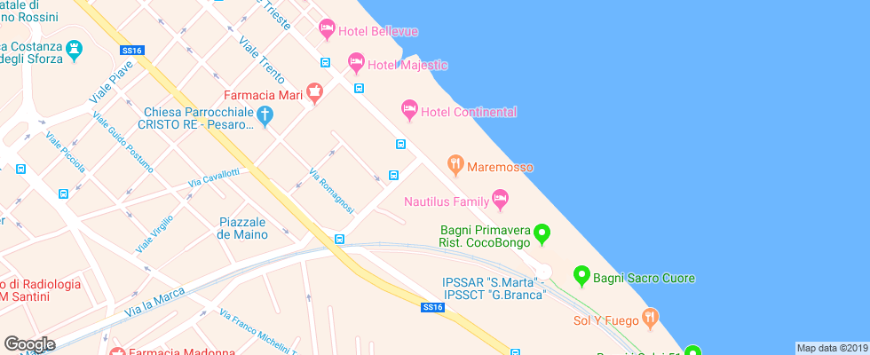 Отель Figaro на карте Италии