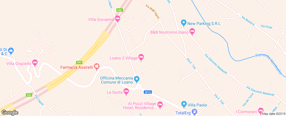 Отель Formula Loano на карте Италии