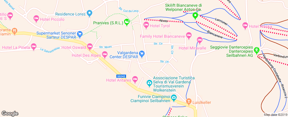 Отель Garni Flamingo на карте Италии