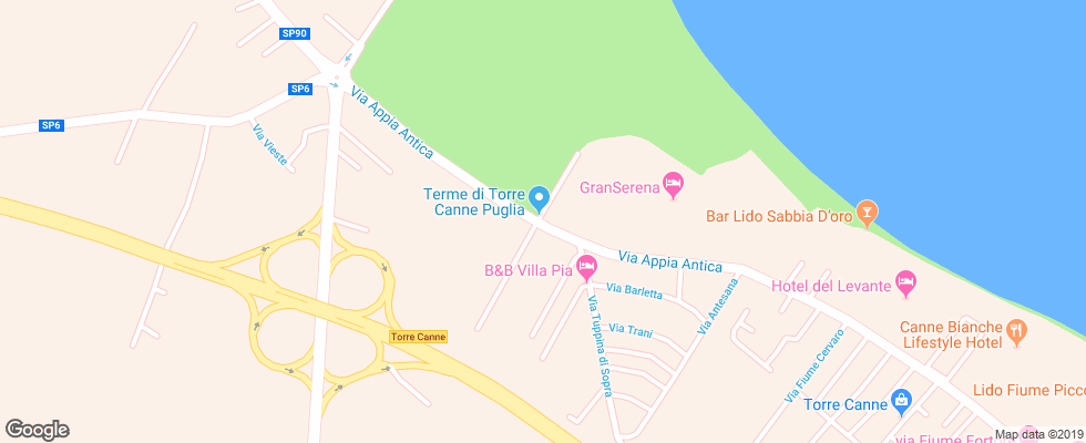 Отель Gh Serena на карте Италии