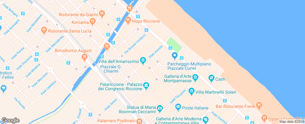 Отель Giardino Residence на карте Италии