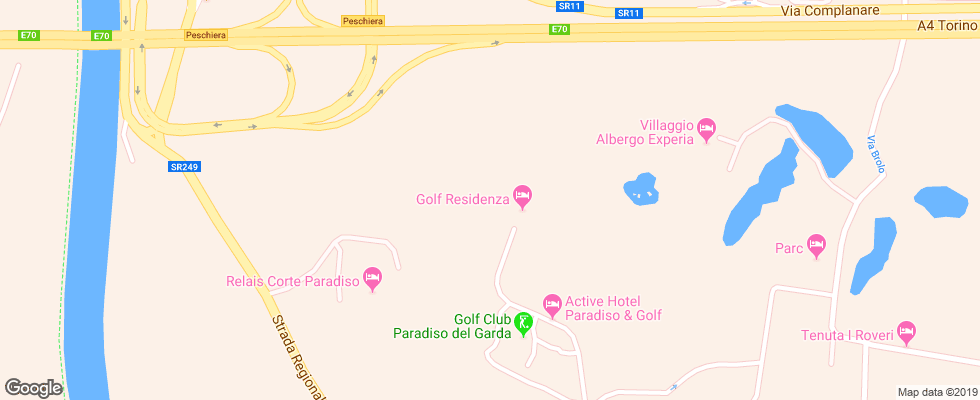 Отель Golf Apt на карте Италии