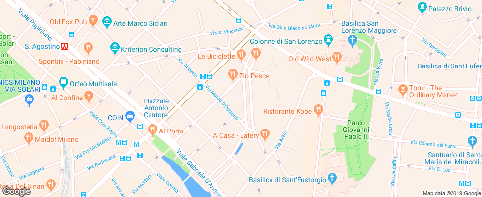 Отель Idea Hotel Milano Corso Genova на карте Италии