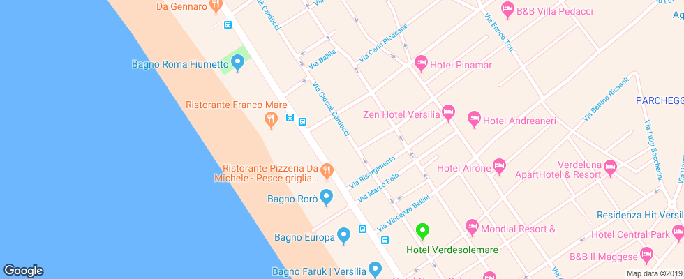 Отель Il Caravaggio на карте Италии