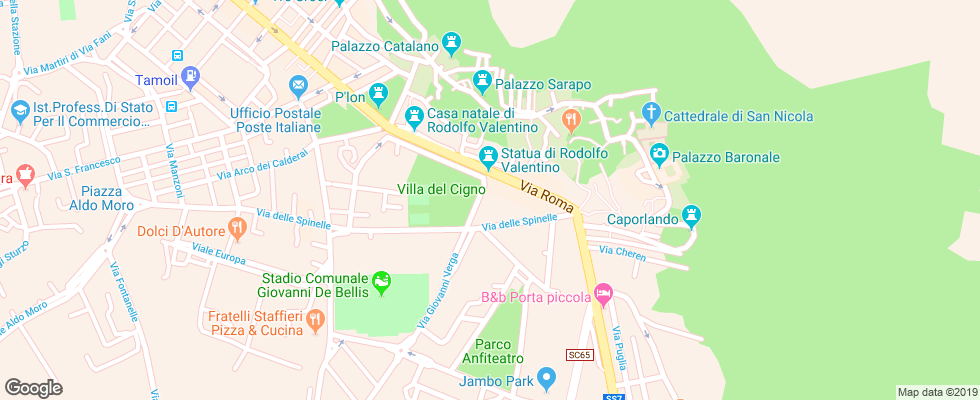 Отель Il Valentino Grand Village на карте Италии