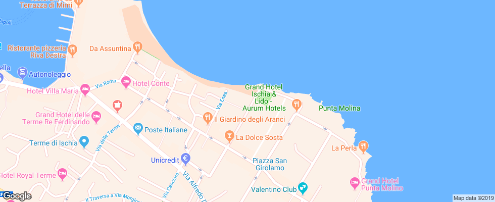 Отель Imperial & Villa Paradiso на карте Италии