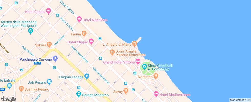 Отель Imperial Sport на карте Италии
