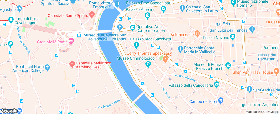 Отель Indigo Rome - St. George на карте Италии
