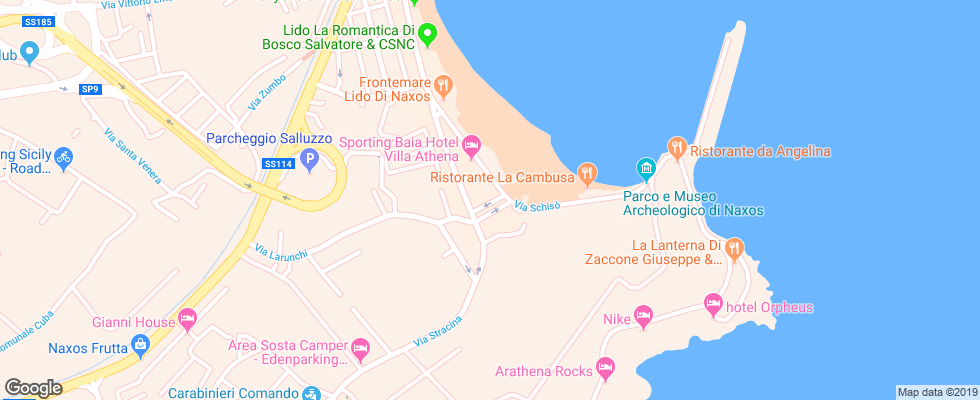 Отель Kalaskiso на карте Италии