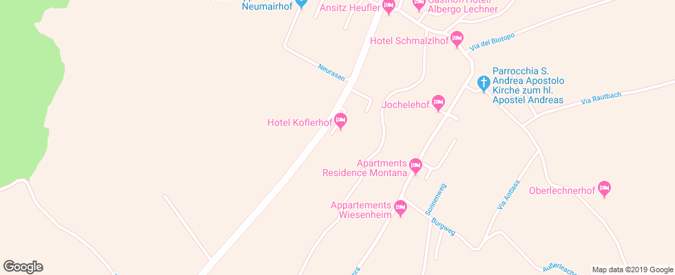Отель Koflerhof на карте Италии