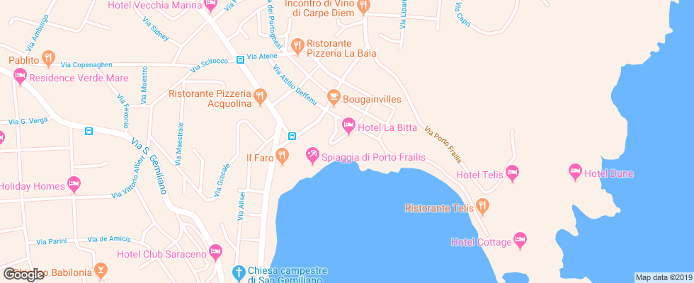 Отель La Bitta на карте Италии