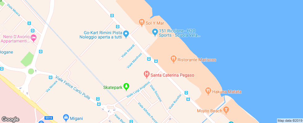 Отель Le Conchiglie на карте Италии