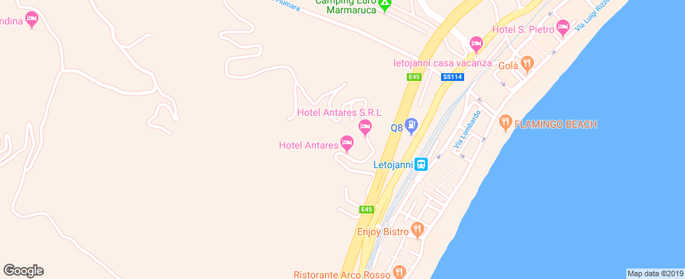 Отель Le Terrazze на карте Италии