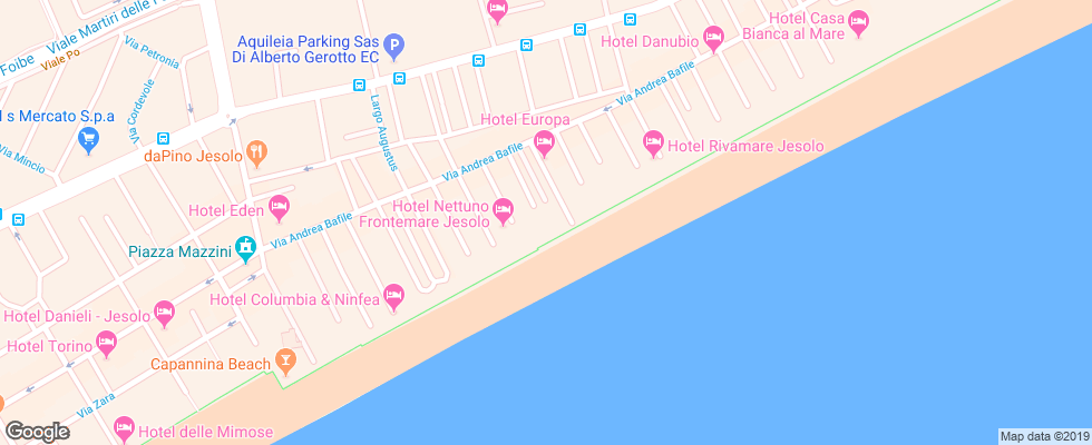 Отель Manila на карте Италии
