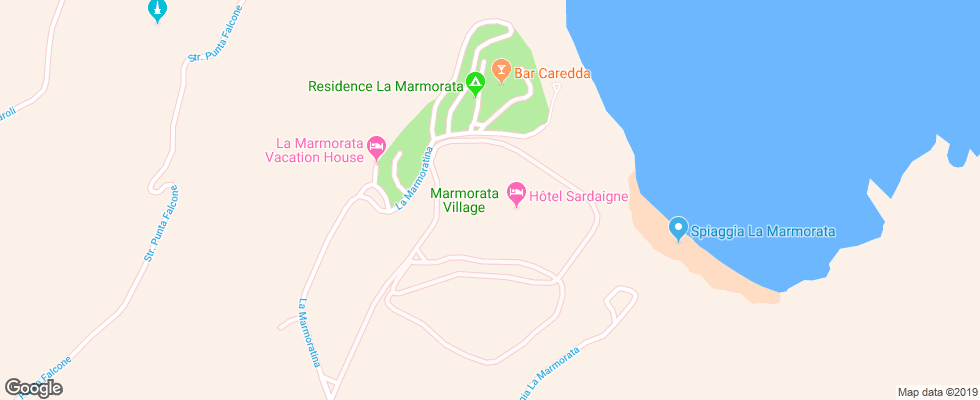 Отель Marmorata Village на карте Италии