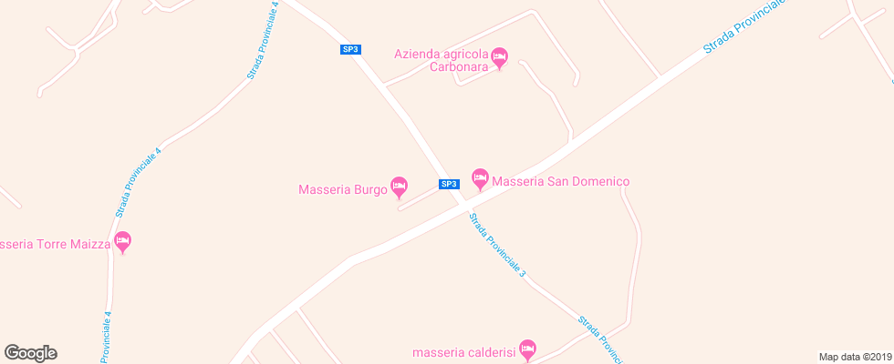 Отель Masseria Torre Coccaro на карте Италии