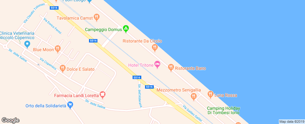 Отель Metropol на карте Италии