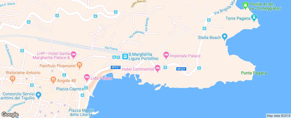 Отель Metropole Santa Margherita Ligure на карте Италии