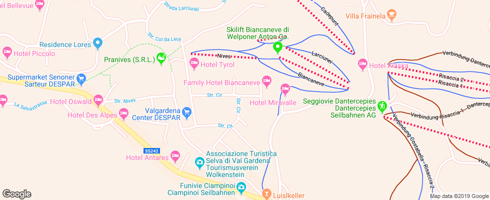 Отель Mezdi на карте Италии