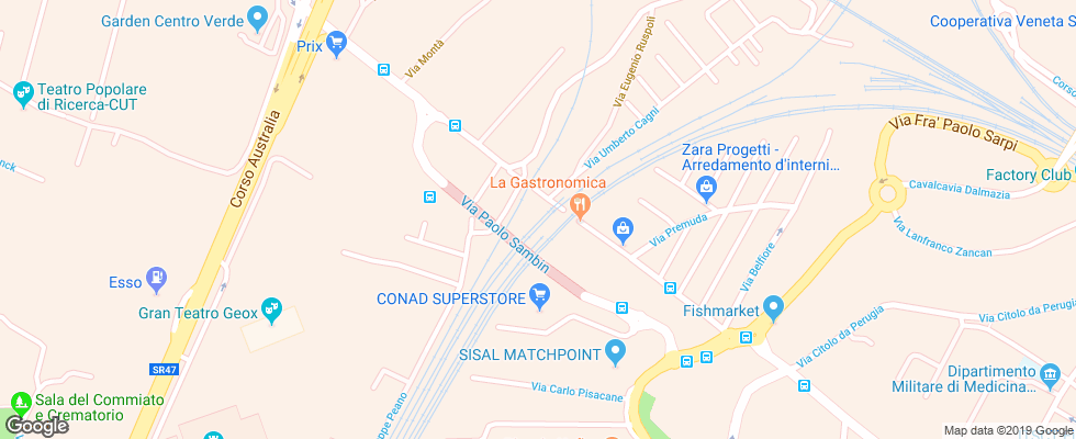Отель Milano Padyi на карте Италии