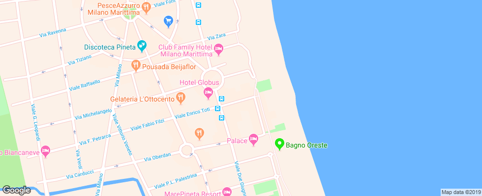 Отель Mimma на карте Италии