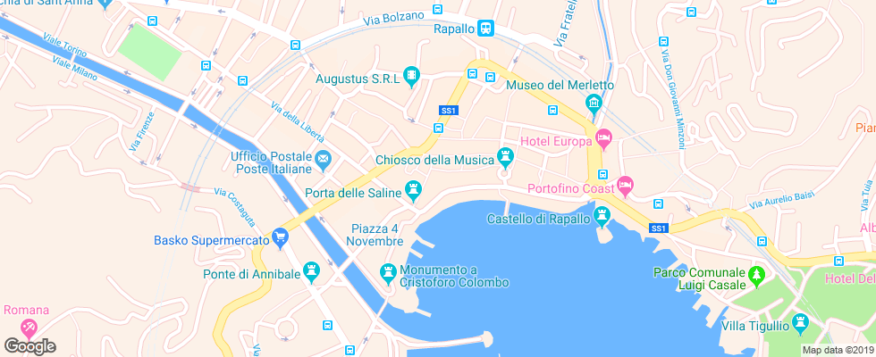 Отель Miro на карте Италии