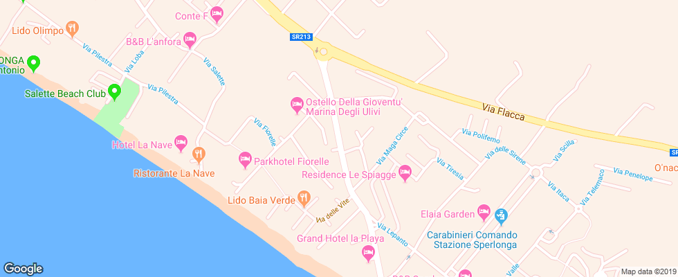 Отель Moresco Park на карте Италии