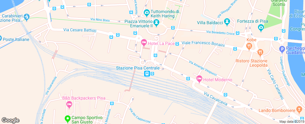 Отель Nh Cavalieri Pisa на карте Италии