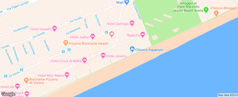 Отель Orient & Pacific на карте Италии