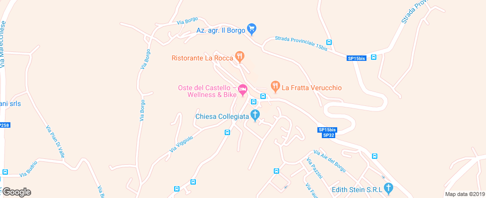Отель Oste Del Castello на карте Италии