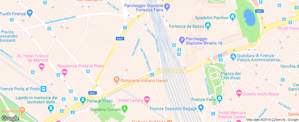 Отель Leonardo Da Vinci на карте Италии