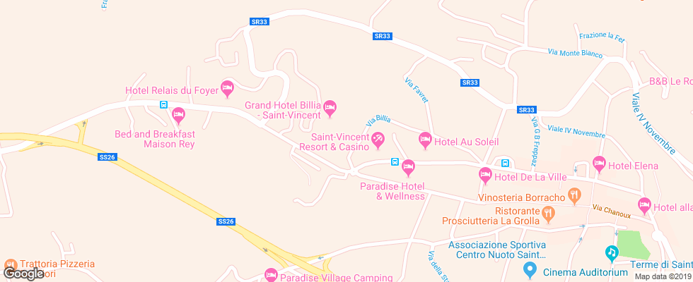 Отель Parc Hotel Billia на карте Италии