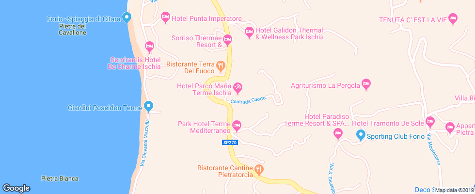 Отель Parco Maria на карте Италии