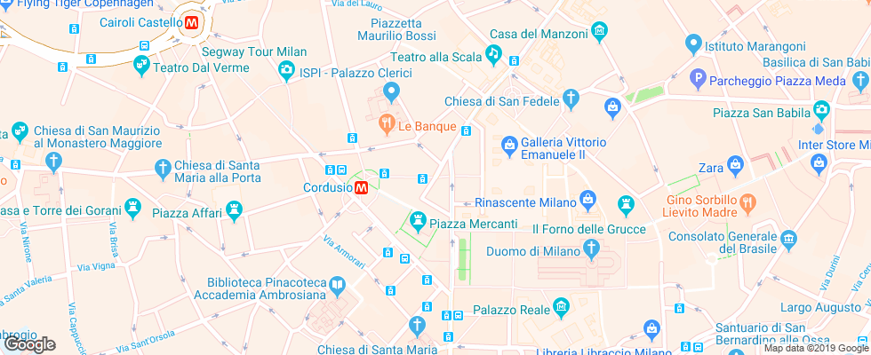Отель Park Hyatt на карте Италии