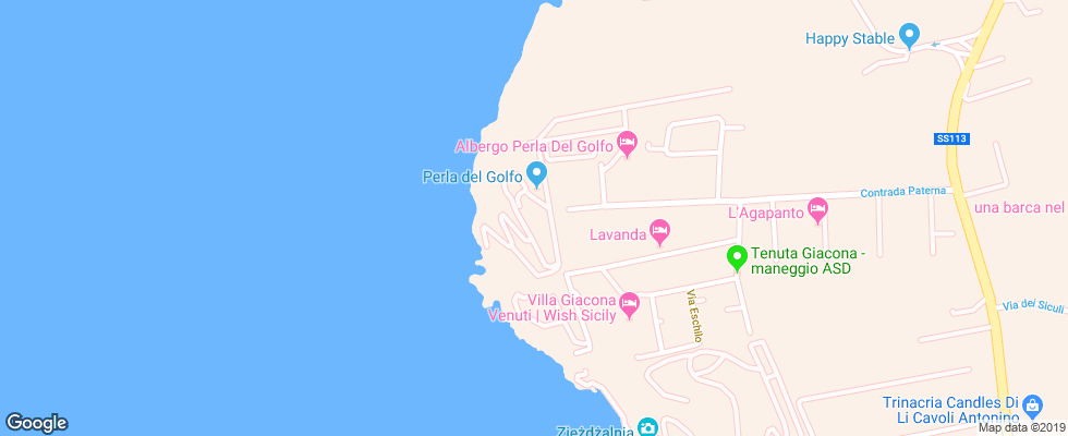 Отель Perla Del Golfo Club & Resort на карте Италии