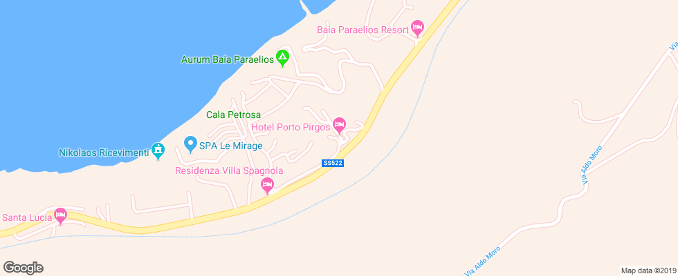 Отель Porto Pirgos на карте Италии
