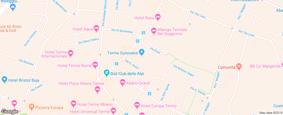 Отель Quisisana Terme на карте Италии